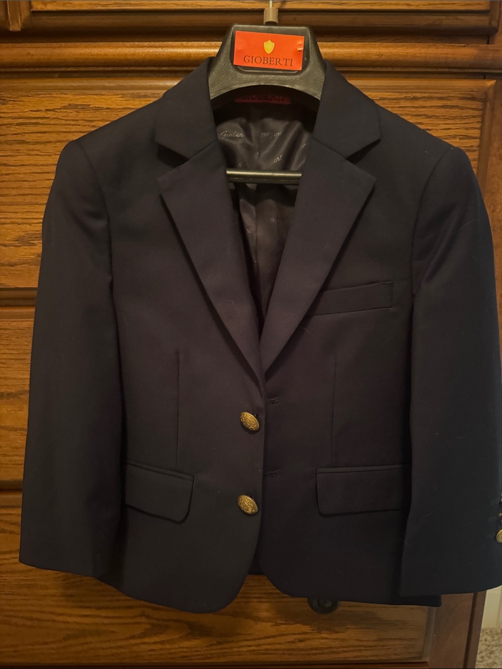 Boys' Navy Blazer with Gold Buttons